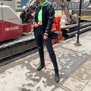 Turtleneck cropped sweater